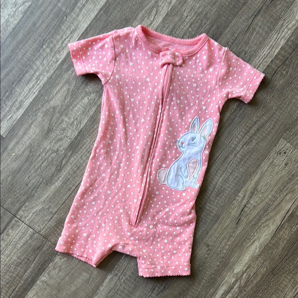 **LAST CHANCE!! Carter’s Pink Polka Dot Bunny Zip Up Bundle Size 18 Months - Picture 3 of 14